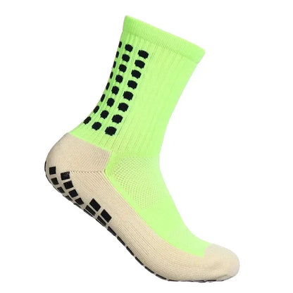 Magimobo Grip Football Socks Glue Dispenser Men Mid Calf Socks Non Slip Running Sports Socks